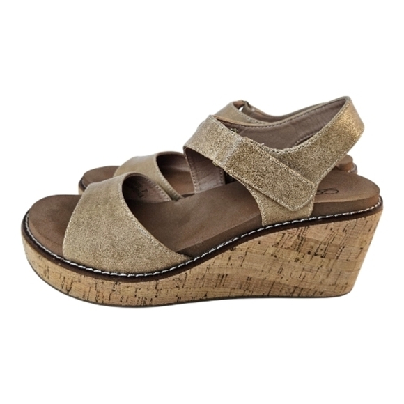 Corkys Footwear Five O'clock Somewhere 2.5 Inch Wedge Sandals Taupe Smooth 7 - Picture 2 of 10